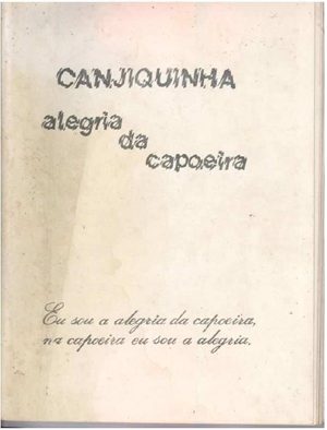 Canjiquinha A alegria da Capoeira